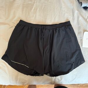 Lululemon Men’s Fast and Free Lined Running Shorts 6” XXL Black